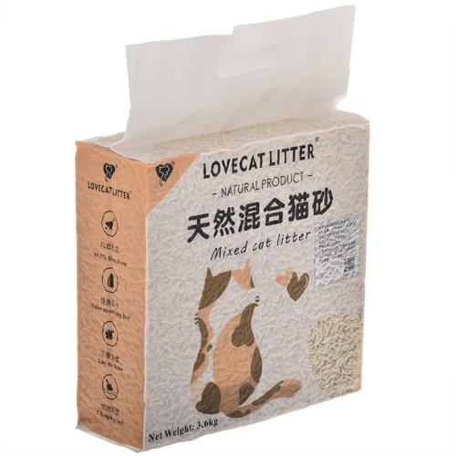 LOVECAT-天然混合貓砂(豆腐礦砂)3.6kg