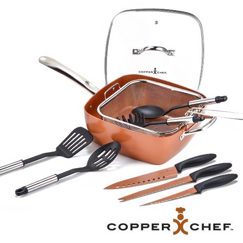 美國熱銷廚具 Copper Chef方型不沾鍋6件組