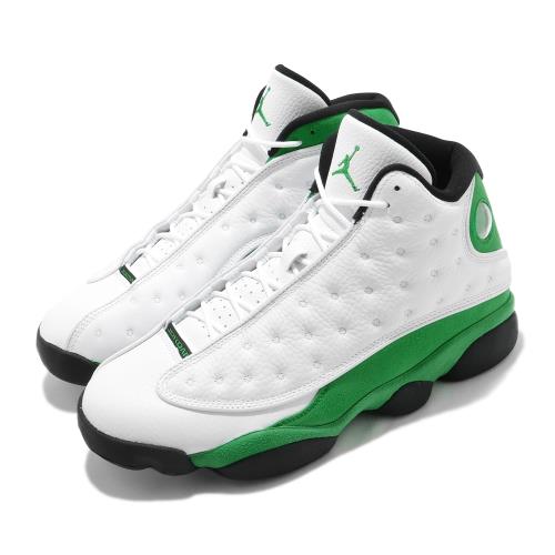 Nike 籃球鞋 Air Jordan 13代 男鞋 Lucky Green 喬丹 AJ13 白 綠 DB6537113 [ACS 跨運動]
