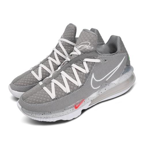Nike 籃球鞋 Lebron XVII Low 男鞋 氣墊 避震 包覆 明星款 XDR外底 灰 白 CD5006004 [ACS 跨運動]