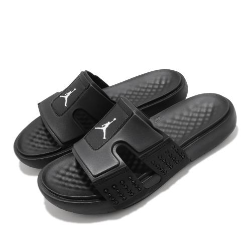 Nike 拖鞋 Jordan Hydro 8 套腳 男鞋 喬丹 輕便 舒適 夏日 快速排水 黑 白 CD2803001 [ACS 跨運動]