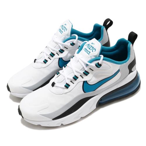 Nike 休閒鞋 Air Max 270 React 男鞋 氣墊 舒適 避震 簡約 球鞋 穿搭 白 藍 CT1280101 [ACS 跨運動]