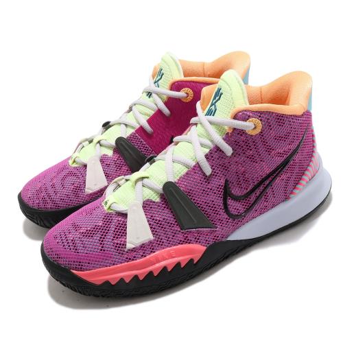 Nike 籃球鞋 Kyrie 7代 GS 女鞋 Hendrix 大童鞋 厄文 避震 紫 紅 CT4608601 [ACS 跨運動]