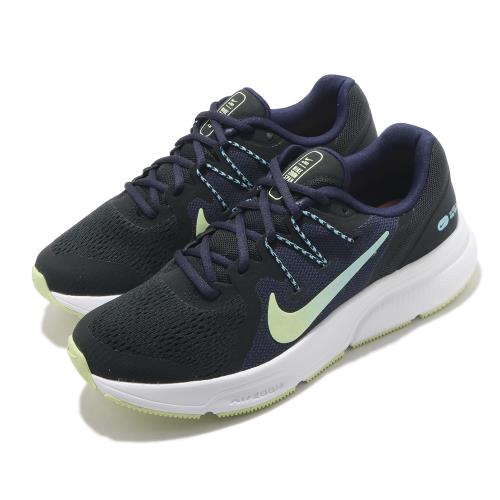 Nike 慢跑鞋 Zoom Span 3 運動 女鞋 氣墊 舒適 避震 輕量 路跑 健身 黑 綠 CQ9267013 [ACS 跨運動]