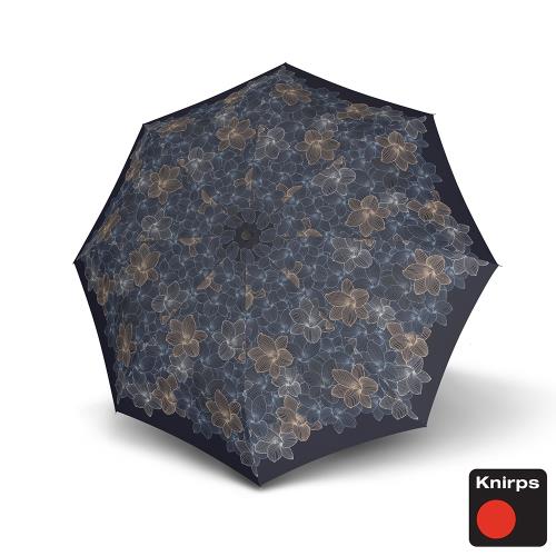 Knirps德國紅點傘 T200經典自動開收晴雨傘-藍色花紋