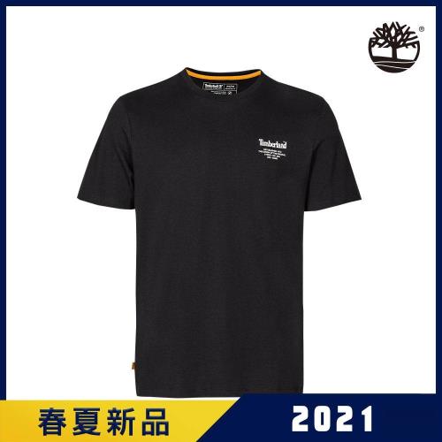 Timberland 男款黑色背部樹型標誌圓領短袖T恤A2D6D001