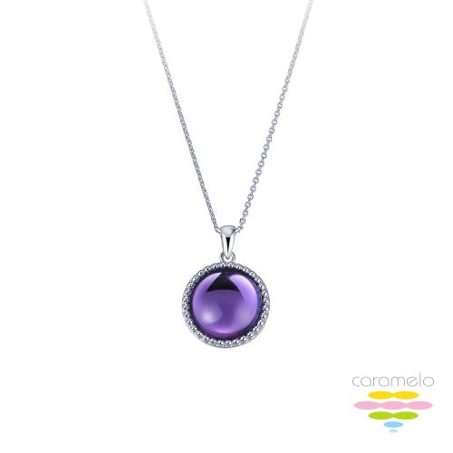 彩糖鑽工坊 紫水晶項鍊 寶石項鍊 輕珠寶項鍊 (2克拉紫水晶 Amethyst)