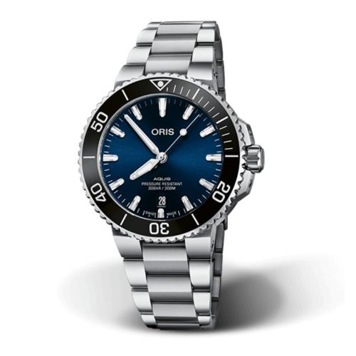 ORIS豪利時0173377664135-0782205PEB/Aquis時間之海系列潛水腕錶/41.5mm