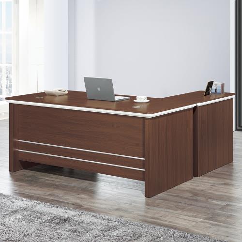 Boden-馬提6尺L型主管辦公桌三件式組合(辦公桌+側邊收納櫃+活動櫃)