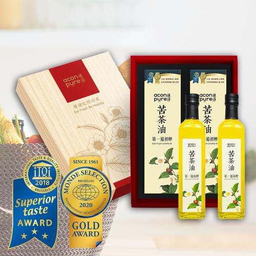 【AconPure】連淨大苦茶油禮盒組(500ml+500ml)
