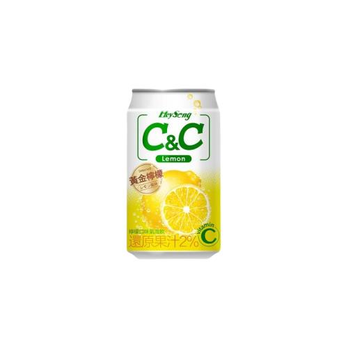 【黑松】黑松汽水C&C氣泡飲330mlx6入X4組(檸檬口味)