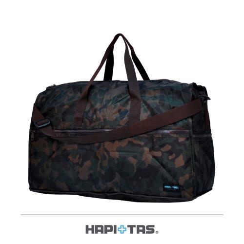 (HAPI+TAS)日本摺疊旅行袋 收納袋 開學袋(H0004-大-男版軍綠迷彩)