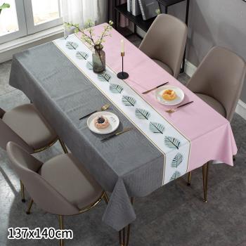 【傢飾美】 日式印花PVC防水桌巾正方桌 137x140cm