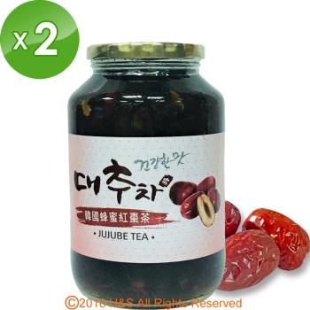 《 柚和美》韓國蜂蜜紅棗茶(1kg)2入組