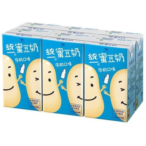 即期【統一】蜜豆奶牛奶口味250ml(6入/組)效期至2022/9/5