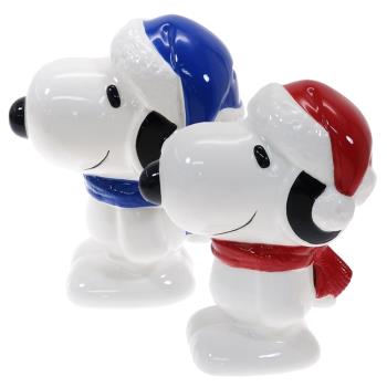 日本MARIMO CRAFT中型史努比存錢筒SNOOPY撲滿SPY-579紅帽/SPY-580藍帽史奴比貯金箱儲錢筒儲蓄罐存錢盒