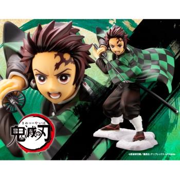 日本正版KOTOBUKIYA壽屋鬼滅之刃ARTFX J灶門炭治郎公仔模型PP840再販(1/8;PVC)鬼滅の刃手辦-日本原裝進口
