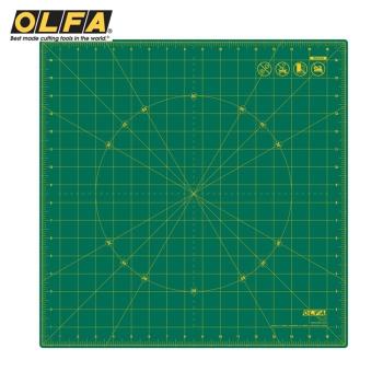 日本OLFA可360度旋轉切割墊板 美工作墊RM-17S模型桌墊(可節省空間;17吋X17吋)裁切布墊工藝墊墊