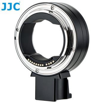 JJC佳能Canon副廠光圈快門自動對焦控制環鏡頭轉接環CA-EF_RF(具電子接點晶片,相容Canon原廠EF-EOS R)EF轉RF鏡頭轉接器
