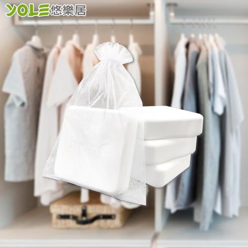 YOLE悠樂居 硅藻土可掛式衣櫥櫃乾燥防潮除濕塊180g(6入)