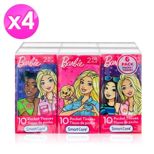 Barbie紙手帕 10抽x6包 x4袋