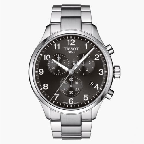 TISSOT天梭 CHRONO XL經典簡約石英腕錶/45mm/T1166171105701