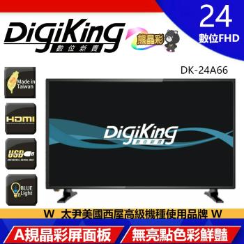 【DigiKing 數位新貴】24吋FHD低藍光液晶顯示器(DK-24A66)