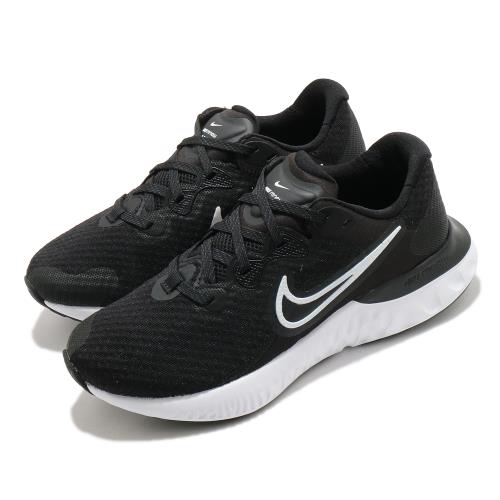 Nike 慢跑鞋 Renew Run 2 運動 女鞋 輕量 透氣 舒適 避震 路跑 健身 球鞋 黑 白 CU3505005 [ACS 跨運動]