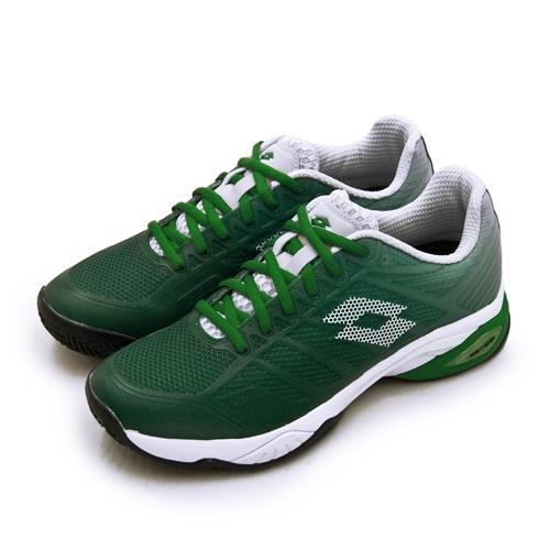 【LOTTO】男 進階旗艦級網球鞋 MIRAGE 300 II SPD系列 紅土(綠白 2136285YD)