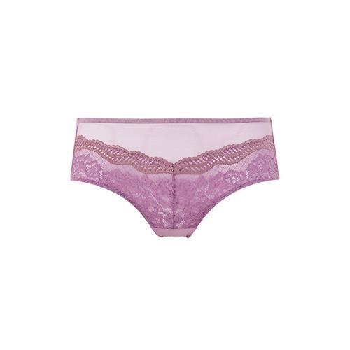 【黛安芬】美型嚴選系列 包臀中腰平口內褲(紫色) M-EL