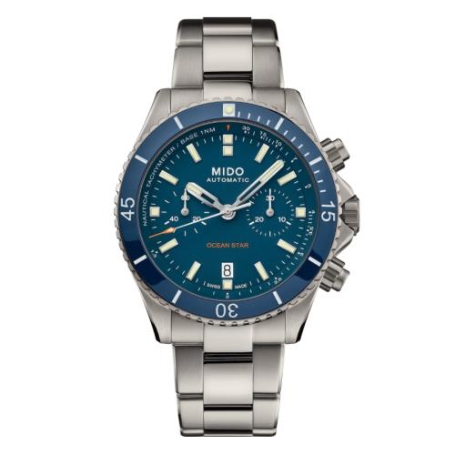 MIDO美度 OceanStar海洋之星鈦金屬計時潛水機械腕錶 M0266274404100/44mm