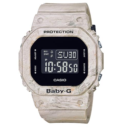 CASIO卡西歐Baby-G地質系大理石紋手錶BGD-560WM-5