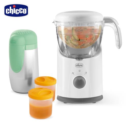 chicco-多功能食物調理機+多功能不鏽鋼保溫罐(附食物保存盒)