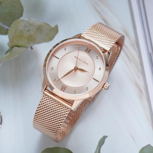 RELAX TIME 經典優雅米蘭錶帶系列腕錶-玫瑰金 (RT-89-2) / 36mm