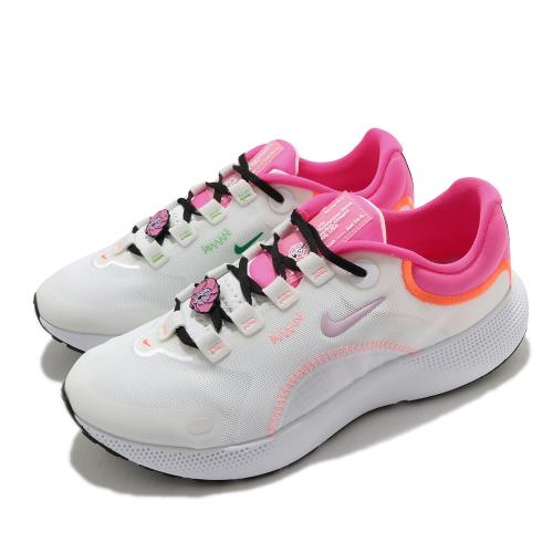 Nike 慢跑鞋 React Escape RN 運動 女鞋 輕量 透氣 舒適 避震 路跑 健身 白 粉 DD7021102 [ACS 跨運動]