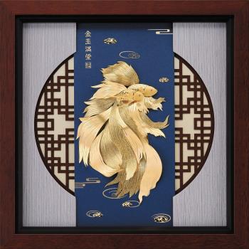 [開運陶源] 金箔畫 純金 素雅系列【金玉滿堂】...30x30cm