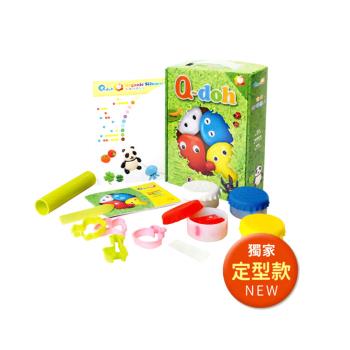 【Q-doh】 魔法有機矽膠黏土4色工具組(台灣製/可定型)