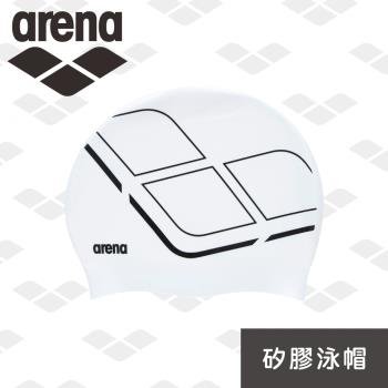 arena 矽膠泳帽 AMS0600 舒適矽膠泳帽 防水耐用游泳帽 男女長髮大號護耳泳帽