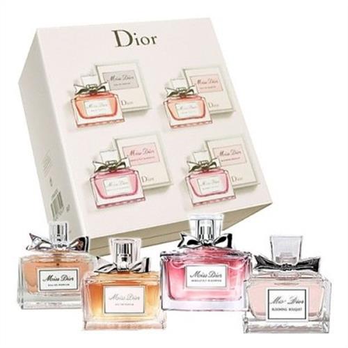 Dior 迪奧 MISS DIOR 小香禮盒 5ML*4入(花樣+Miss Dior淡香水+淡香精+精萃香氛)