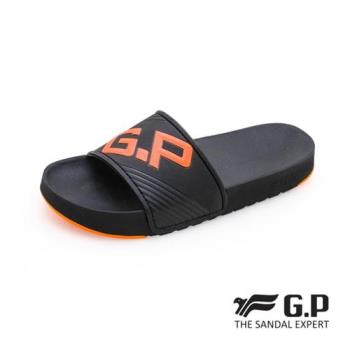 G.P 男款Be Better休閒舒適拖鞋G0566M-橘色(SIZE:L-XXL 共五色) GP