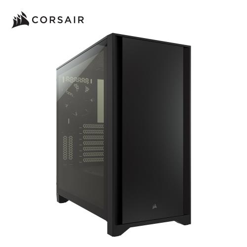 Corsair 海盜船 4000D鋼化玻璃中塔ATX電腦機殼—黑色