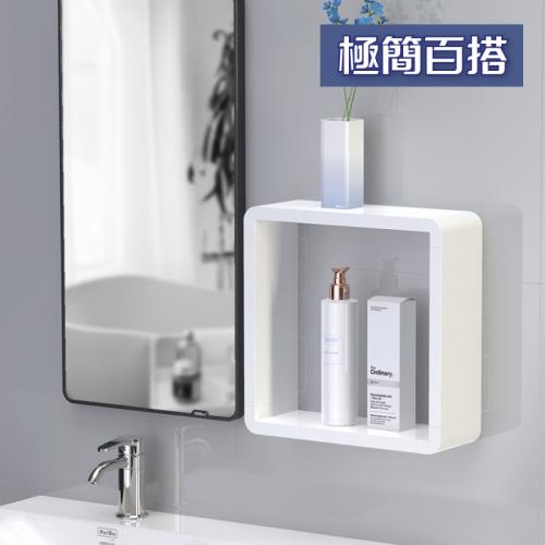 A款免打孔衛浴防水收納層板櫃 不含門片
