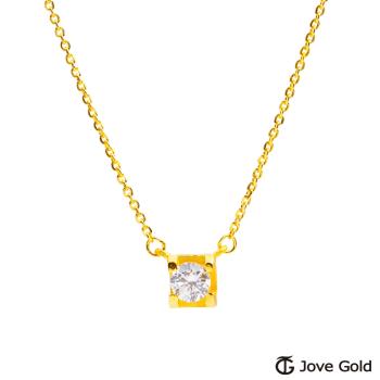 JoveGold漾金飾 結晶黃金項鍊