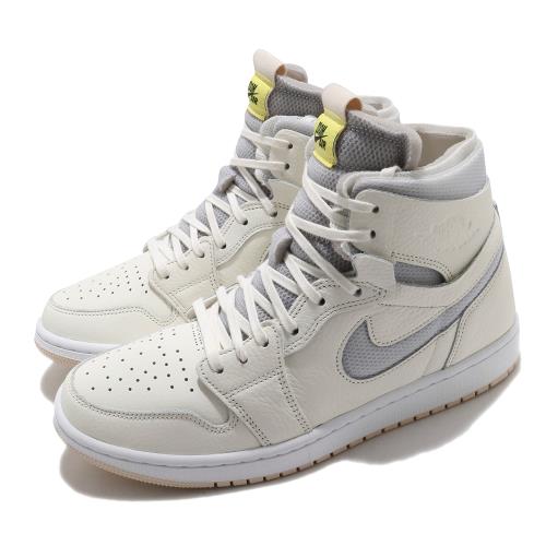 Nike 籃球鞋 Air Jordan 1 Zoom 女鞋 經典 喬丹一代 氣墊 舒適 避震 穿搭 米白 白 CT0979107 [ACS 跨運動]
