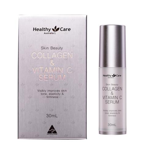 【澳洲 Healthy Care-專業級 】美肌膠原蛋白與維他命C彈力亮澤精華- 30ml/瓶 即期品 2023年三月到期