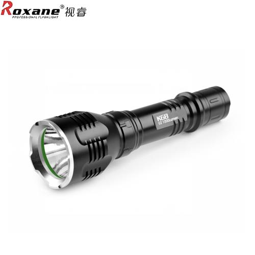 Roxane美國Cree XML-T6 LED強光手電筒K68(IPx-6防水手電筒;戰術防暴攻擊頭)適水電工作登山露營