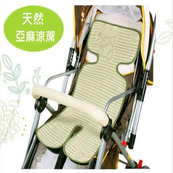 嬰兒推車天然亞麻涼蓆(2入組)