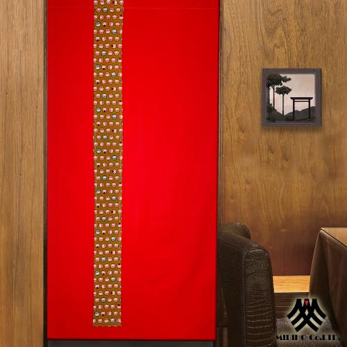 《M.B.H─福神之語》日式開運風水簾(88x176cm)(金)