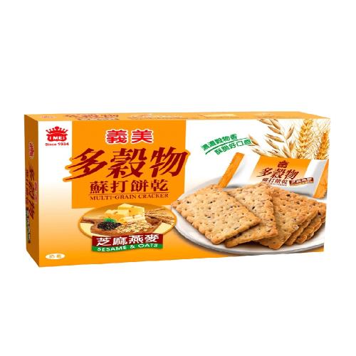 義美 多穀物蘇打餅乾(芝麻燕麥)135g