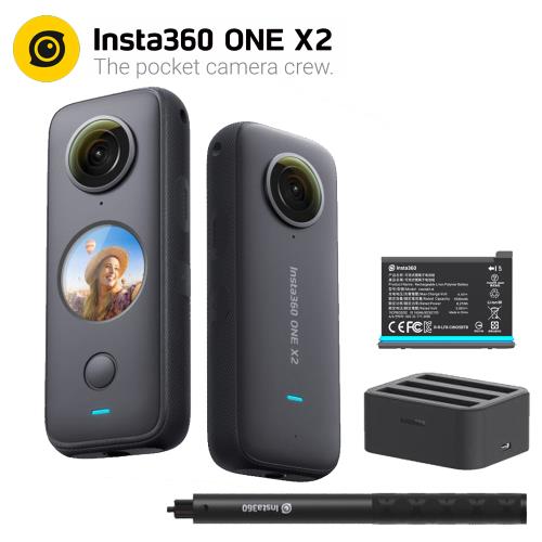 INSTA 360 ONE X2 全景360度運動相機 攝影機 + 充電管家 (公司貨)